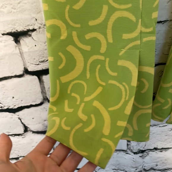 NWT Zara green knit retro vibes pants with slit at bottom - Picture 8 of 9